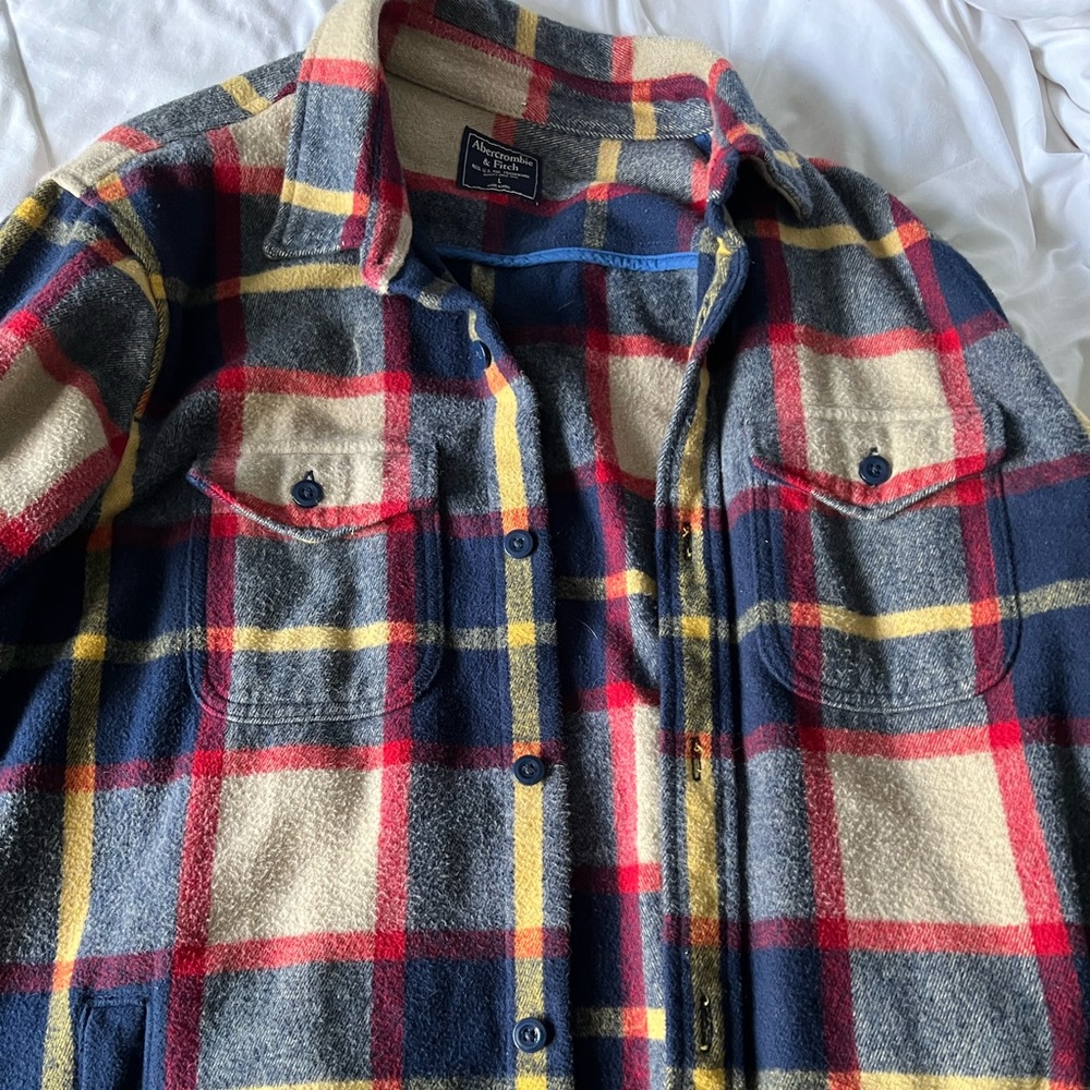 Mens Abercrombie flannel-heavy duty